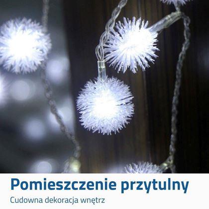 Obrazek z Świąteczny łańcuch świetlny - zimne światło