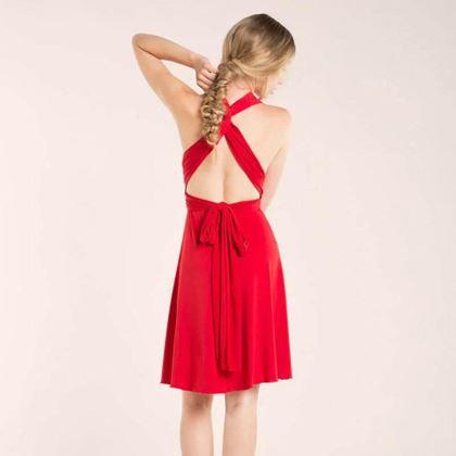 Obrazek z Uniwersalna krótka sukienka - czerwona