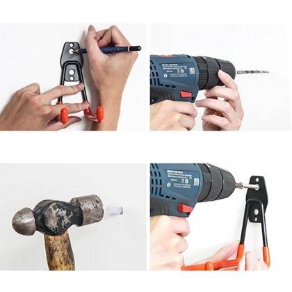 Obrazek z Metalowy wieszak ścienny, gumowany – S