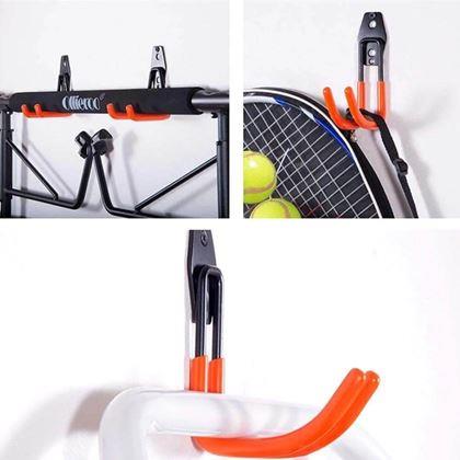 Obrazek z Metalowy wieszak ścienny, gumowany – M