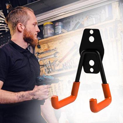 Obrazek z Metalowy wieszak ścienny, gumowany – S