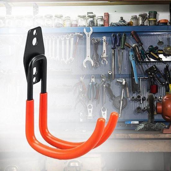 Obrazek z Metalowy wieszak ścienny, gumowany – M