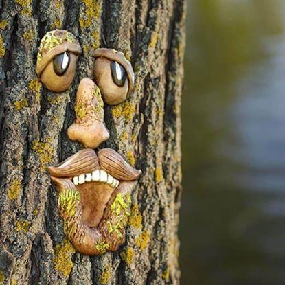 Obraz Dekoracja na drzewo - twarz