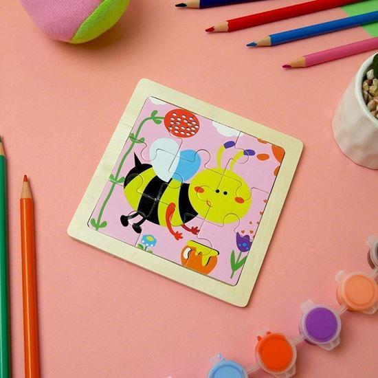 Obrazek z Drewniane puzzle dla dzieci - pszczoła