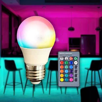 Obraz Żarówka LED RGB ze sterownikiem - 16 kolorów