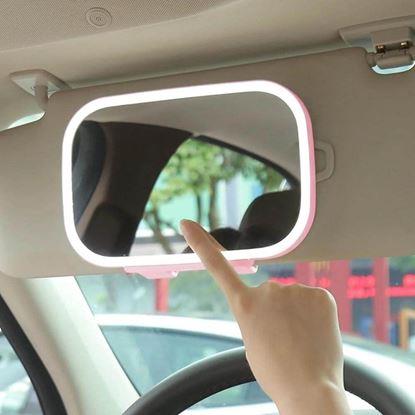 Obraz Podświetlane lusterko kosmetyczne do auta 