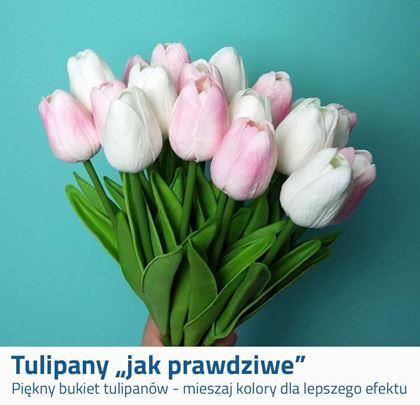 Obrazek z Sztuczne tulipany 10 szt. – białe