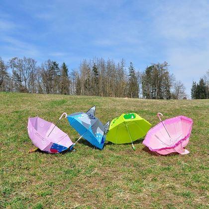 Obrazek z 3D parasol dla dzieci - dinozaur