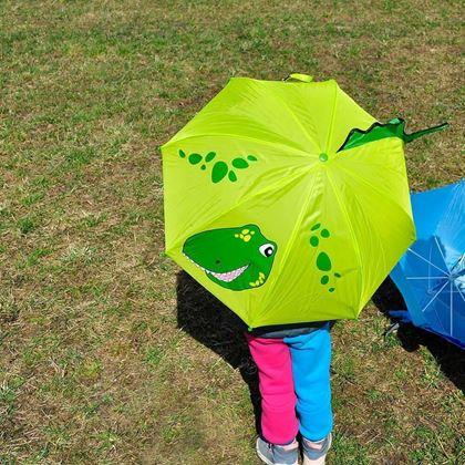 Obrazek z 3D parasol dla dzieci - dinozaur