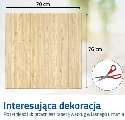 Obrazek z Tapeta 3D - jasne drewno