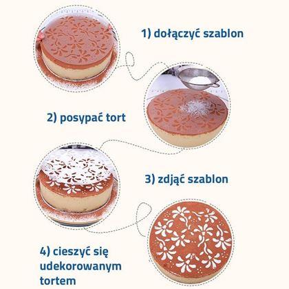 Obrazek z Szablony do dekorowania tortów 4 szt