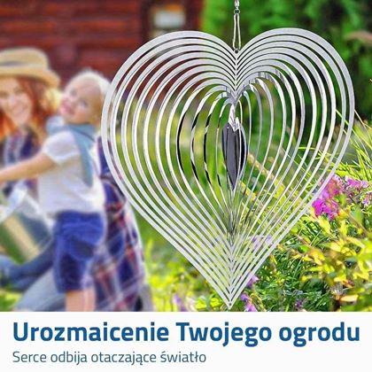 Obrazek z Ogrodowa dekoracja wiatrowa - serce