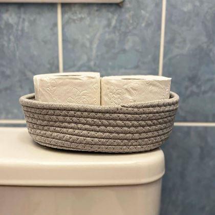 Obrazek z Tekstylny kosz na przechowywanie