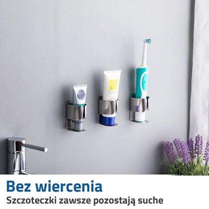 Obrazek z Nierdzewny uchwyt na elektryczną szczoteczkę do zębów