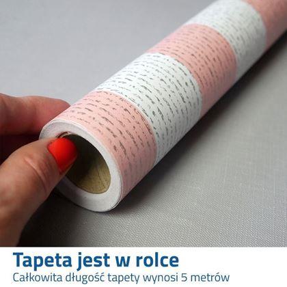 Obrazek z Tapeta dziecięca na ścianę 5 m - pasy z gwiazdkami