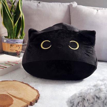 Obraz Poduszka czarna kotka