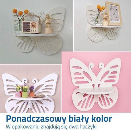 Obrazek z Półeczka na ścianę - motyl