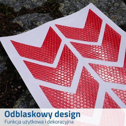 Obrazek z Naklejki samoprzylepne na samochód - strzałki czerwone