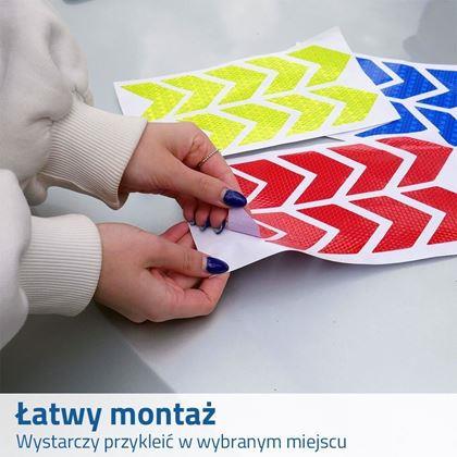 Obrazek z Naklejki na samochód - żółte strzałki