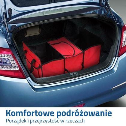 Obrazek z Organizer samochodowy z przegrodą termiczną - czerwony