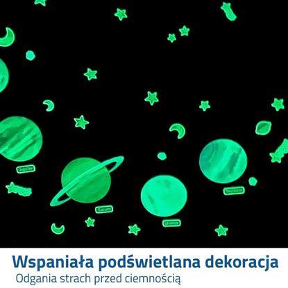 Obraz Naklejki samoprzylepne na ścianę - świecące planety