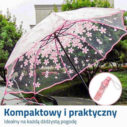 Obraz Przezroczysty parasol - kwiaty 