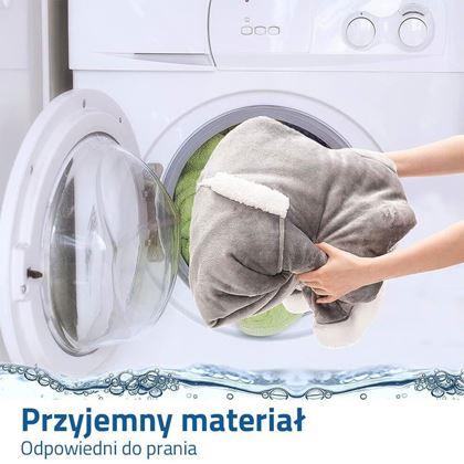 Obrazek z Ciepła bluza z futerkiem - szary