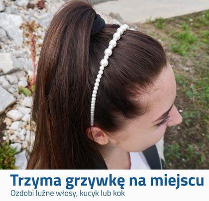 Obrazek z Perłowa opaska do włosów