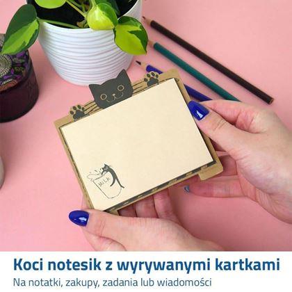 Obrazek z Notes z kartkami do wyrywania - kot