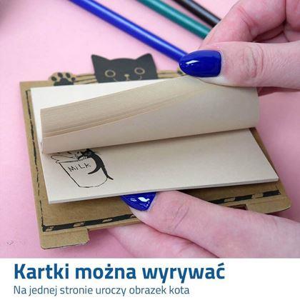 Obrazek z Notes z kartkami do wyrywania - kot