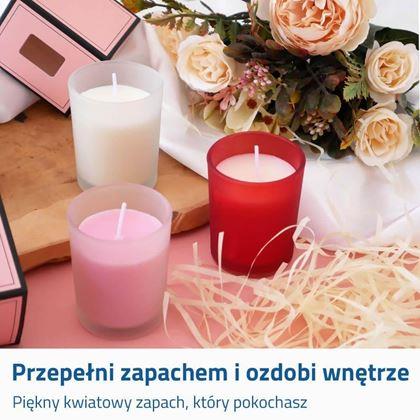 Obrazek z Świeczka na prezent - piwonia