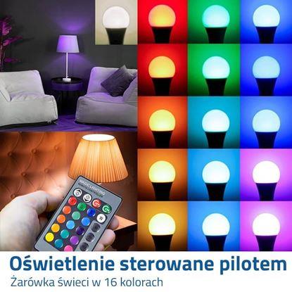 Obraz Żarówka LED RGB ze sterownikiem - 16 kolorów