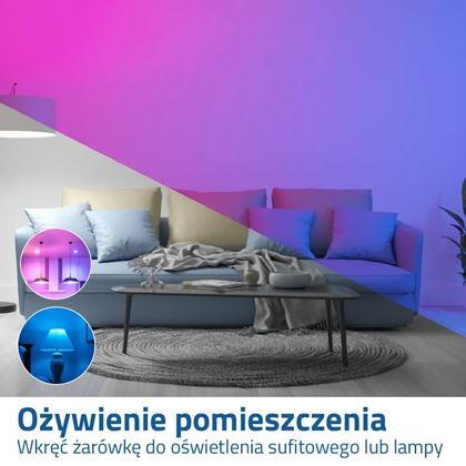 Obrazek z Żarówka LED RGB ze sterownikiem - 16 kolorów