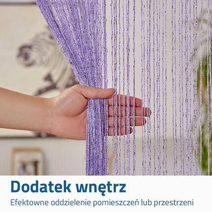 Obrazek z Zasłona sznurkowa - fioletowa
