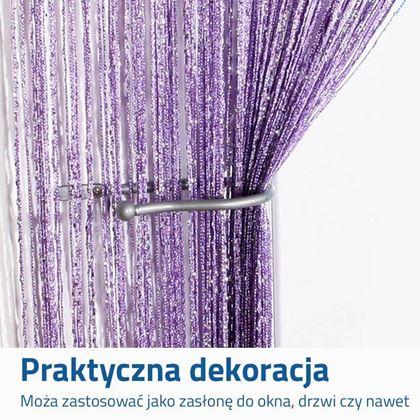 Obrazek z Zasłona sznurkowa - fioletowa