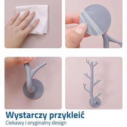 Obrazek z Wieszak ścienny gałązka - biały