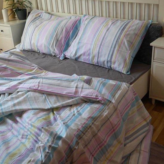 Obrazek z Pościel bawełniana - pastelowe paski