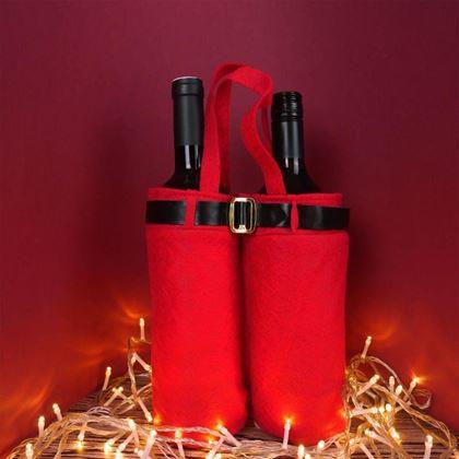 Obrazek z Bożonarodzeniowa torba na wino - Święty Mikołaj
