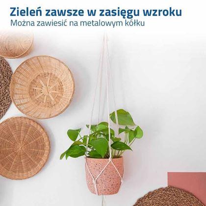 Obrazek z Makrama zawieszka na doniczkę - kremowa