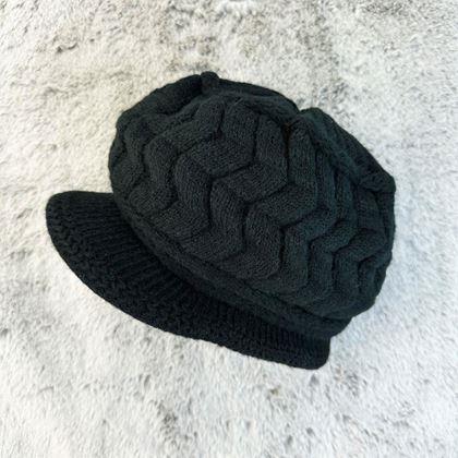 Obrazek z Beret dziany - czarny