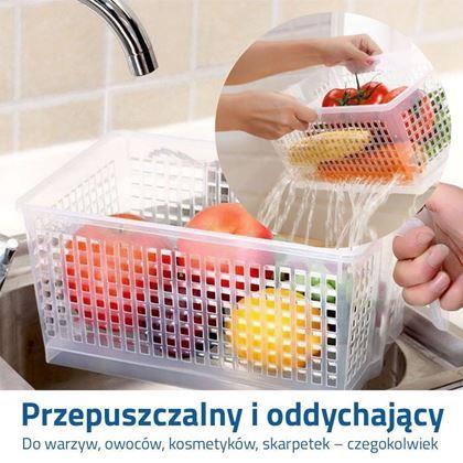 Obrazek z Organizer na żywność z uchwytem i kółkami