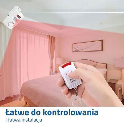 Obrazek z Bezprzewodowy alarm z czujnikiem ruchu