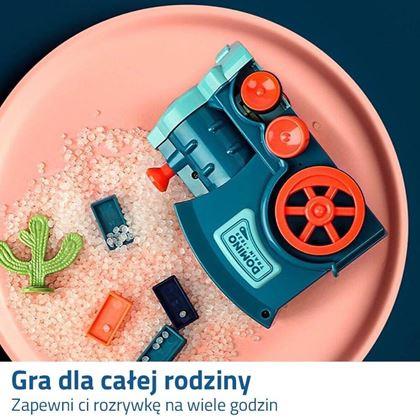 Obrazek z Pociąg układający domino