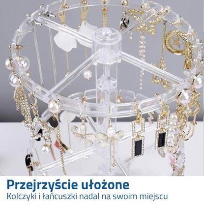 Obraz Obrotowy stojak na biżuterię - przezroczysty