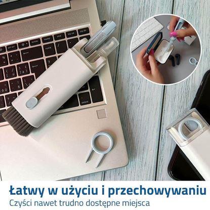 Obraz Wszechstronny zestaw do czyszczenia słuchawek i elektroniki 7w1