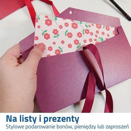 Obrazek z Koperta prezentowa - bordowa