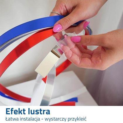 Obrazek z Dekoracyjna listwa lustrzana - srebrna