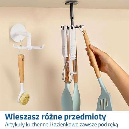 Obrazek z Samoprzylepne obrotowe haczyki