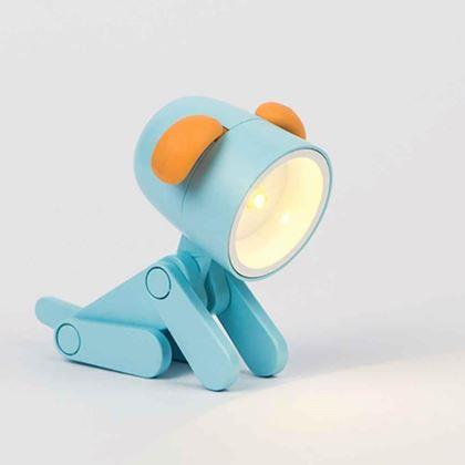 Obrazek z Mini lampka w kształcie psa - niebieska