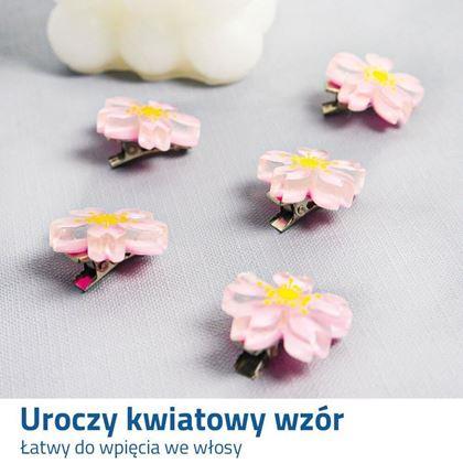 Obrazek z Spinki do włosów - wiśniowy kwiat